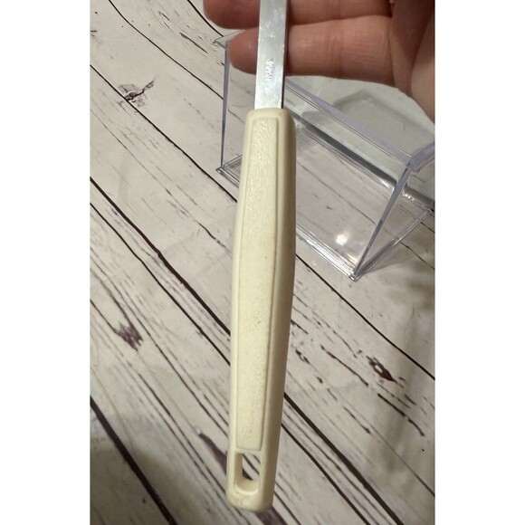 Vtg EKCO Kitchamajig Slotted Spoon MCM Handle 12” Stainless Steel - Picture 9 of 9